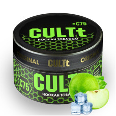 Тютюн CULTt Light C75 Ice Green Apple (Зелене яблуко, Лід) 100g