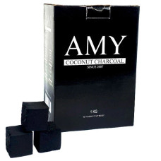 Кокосове вугілля для кальяну AMY 1 kg (72 КУБИКІВ)