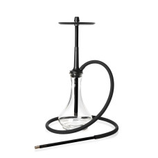 Кальян Tiaga hookah IRIS Чорний на колбі Craft clear