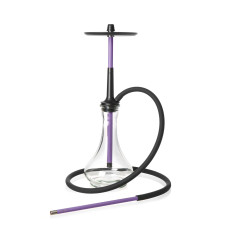 Кальян Tiaga hookah IRIS Бузковий на колбі Craft clear