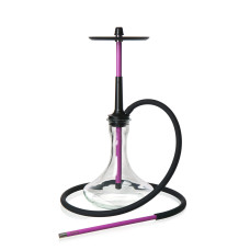 Кальян Tiaga hookah IRIS Рожевий на колбі Craft clear