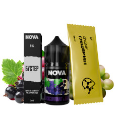 Набір Nova BLACKCURRANT&GRAPE (Смородина, Виноград), 30 мл 50 мг