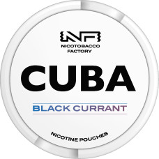 Снюс CUBA BLACK CURRANT (Чорна Смородина) 10.4mg/pouh, 16mg/g