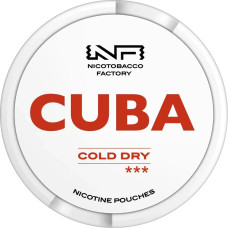 Снюс CUBA COLD DRY (Мята, Ментол) 10.4mg/pouh, 16mg/g