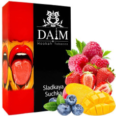 Тютюн Daim Sladkaya Suchka (Полуниця, Малина, Манго, Чорниця) 50г